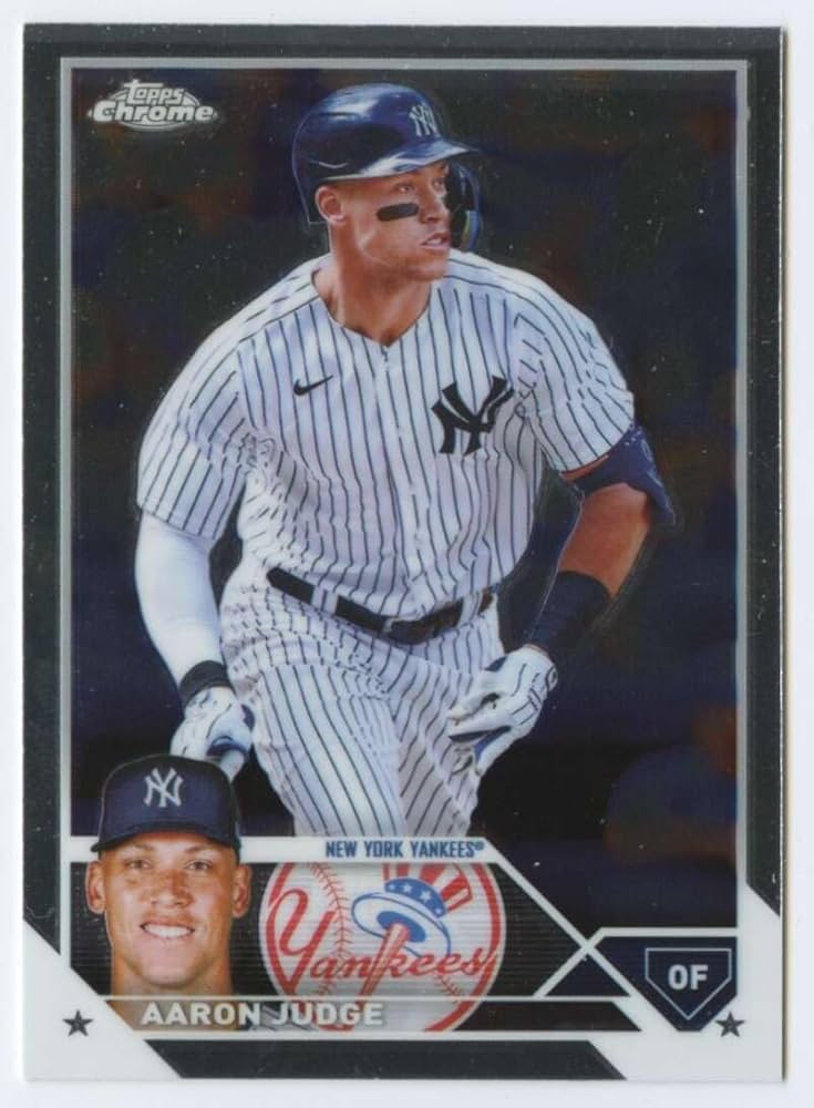 Amazon.com: 2023 Topps Chrome #62 Aaron Judge New York Yankees NM