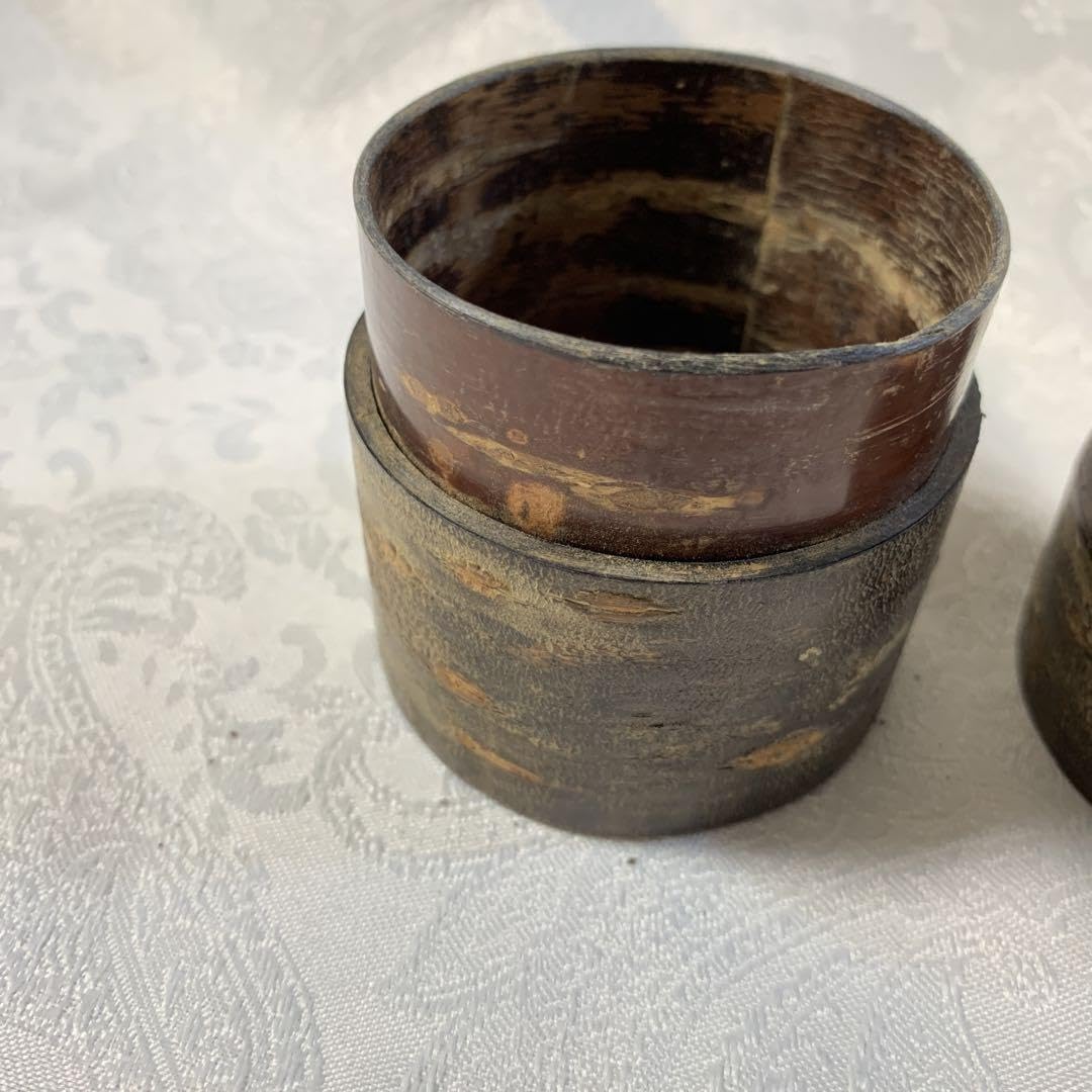 茶道具 桜皮細工茶入 桜材 銘 福寿 【公式通販】