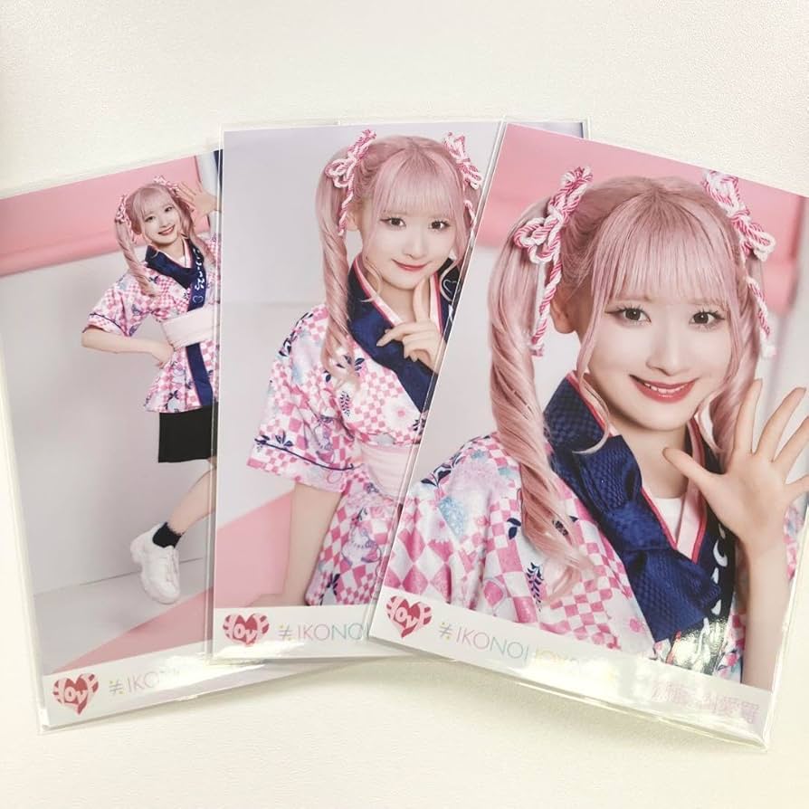 イコラブ齋藤樹愛羅 ビッグ生写真ヨリ 直筆 ダイナー衣装