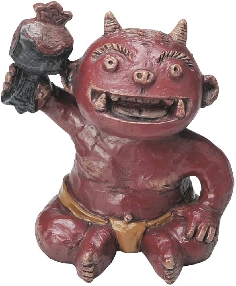 Amazon.co.jp: セトクラフト デザイン置物 鬼組(中)あぐら SCZ-1858