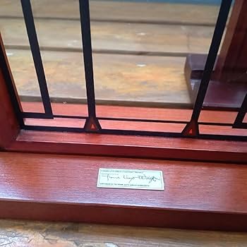 Amazon.co.jp: フランクロイドライト ステンドグラス木製枠2枚