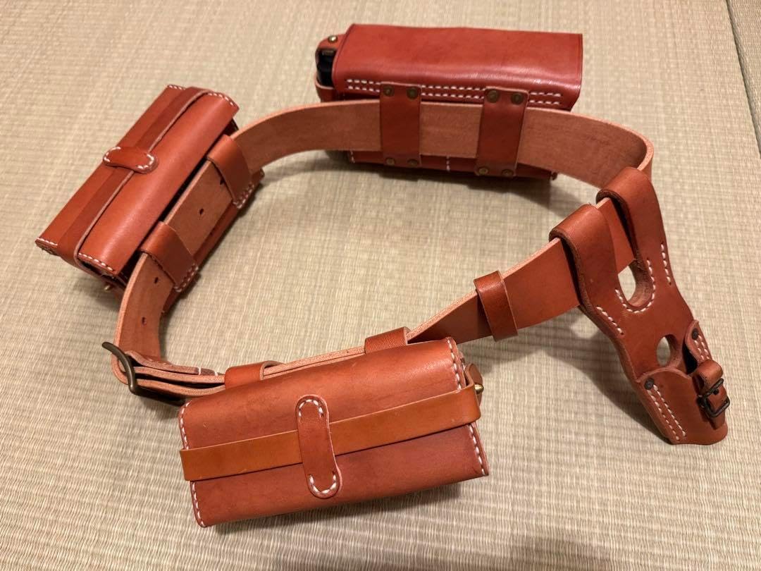 日本陸軍 ベルトセット 三八式弾薬盒 ゴールデンカムイ 明治陸軍 日本