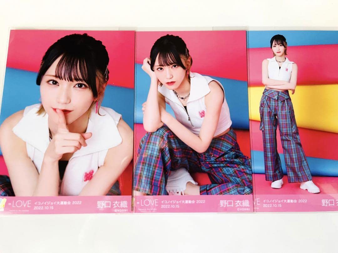 野口衣織 イコラブ 生写真 イコノイジョイ 大運動会 直筆 コメあり