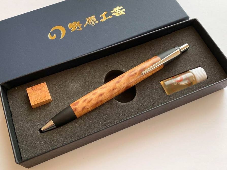 野原工芸 バーズアイメープル スタンダード ボールペン ゴールド 野原