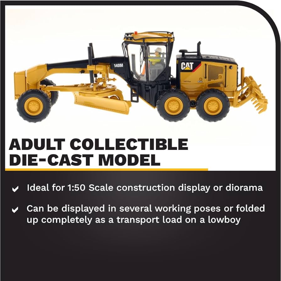 Caterpillar 85236c Item 1: 50 Cat 140M Motor Grader Core Classic