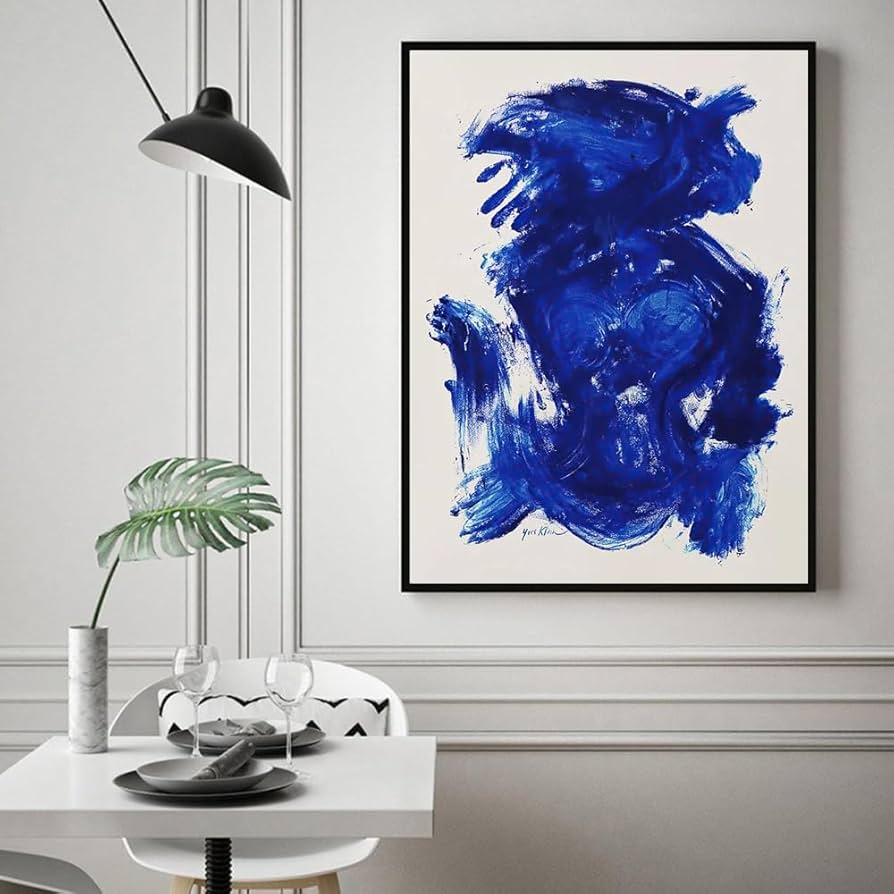 額装品/Blue RE 17/イヴ クライン/アート/ポスター/インテリア Amazon