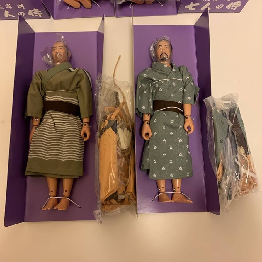 絶版品アルフレックス七人の侍7体+パワーアップコスチューム付き