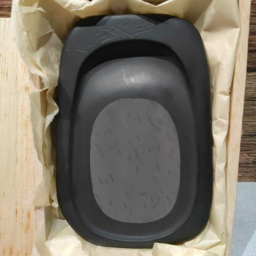 Amazon.co.jp: 書道具 三代目 相馬羊堂作 紅渓石硯 硯 骨董 共箱 由来