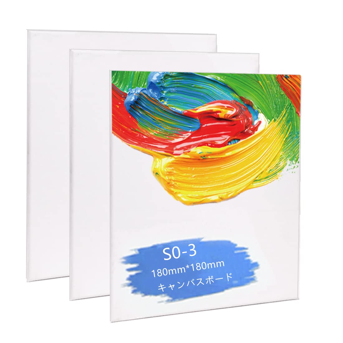 手描き】オリジナルアート 絵画 キャンパス 3点セット 手描き
