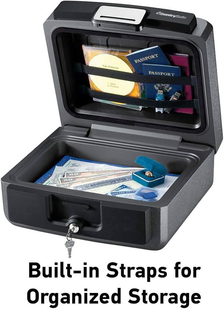 Amazon.co.jp: SAFESentrySafe 耐火・防水金庫 キーロック付き 自宅や