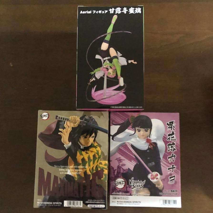 Amazon.co.jp: 鬼 滅 甘露寺蜜璃 栗花落カナヲ 富岡義勇 フィギュア3