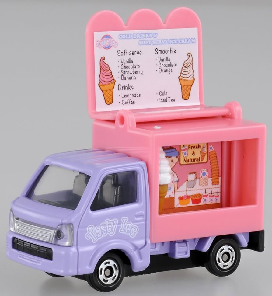 ☆商談中☆ 5546 プルバックミニカー スズキキャリイ風 手作りパン移動