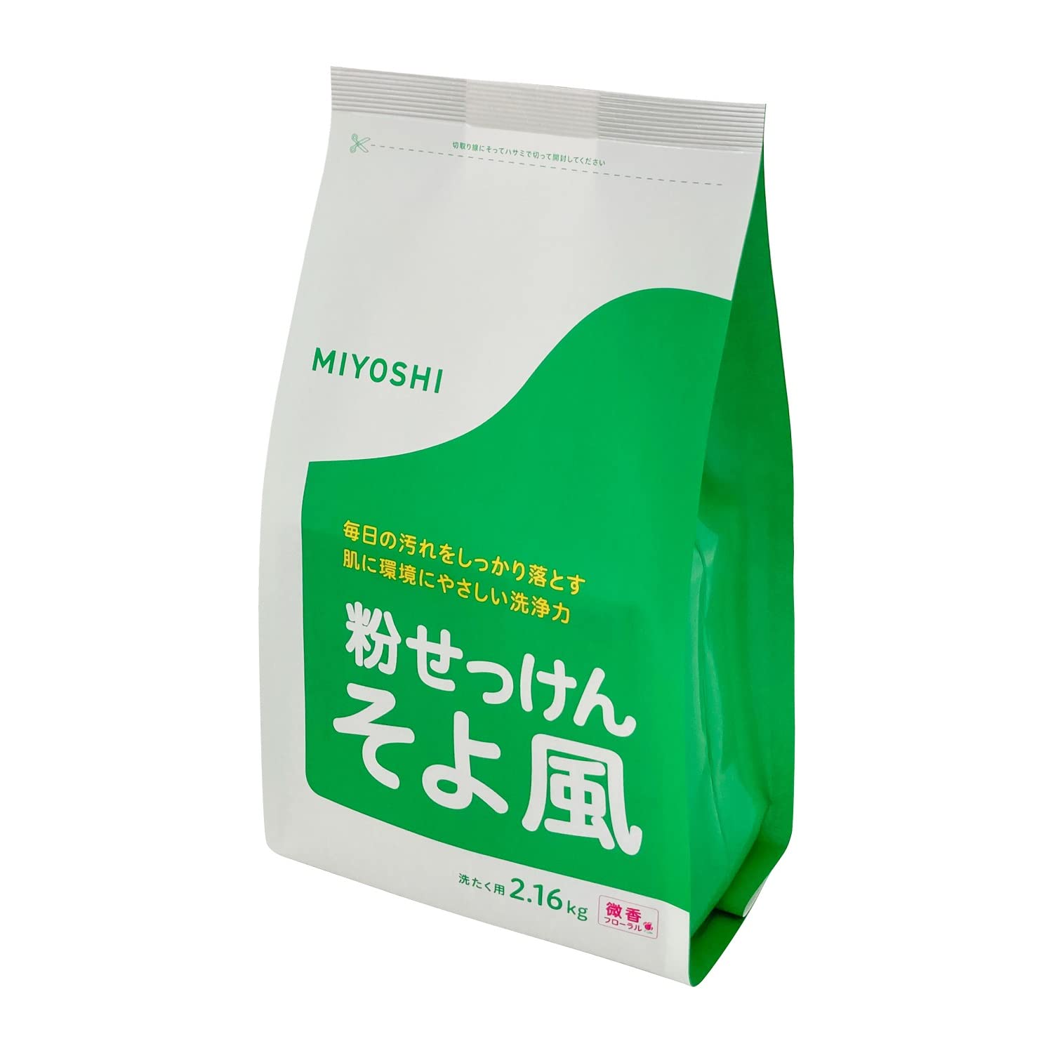 Amazon.co.jp: MIYOSHI ミヨシ石鹸 そよ風 フローラル 2.16kg