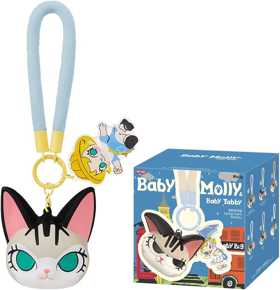Amazon | POP MART Baby Molly & Baby Tabby シリーズ スクイーズ