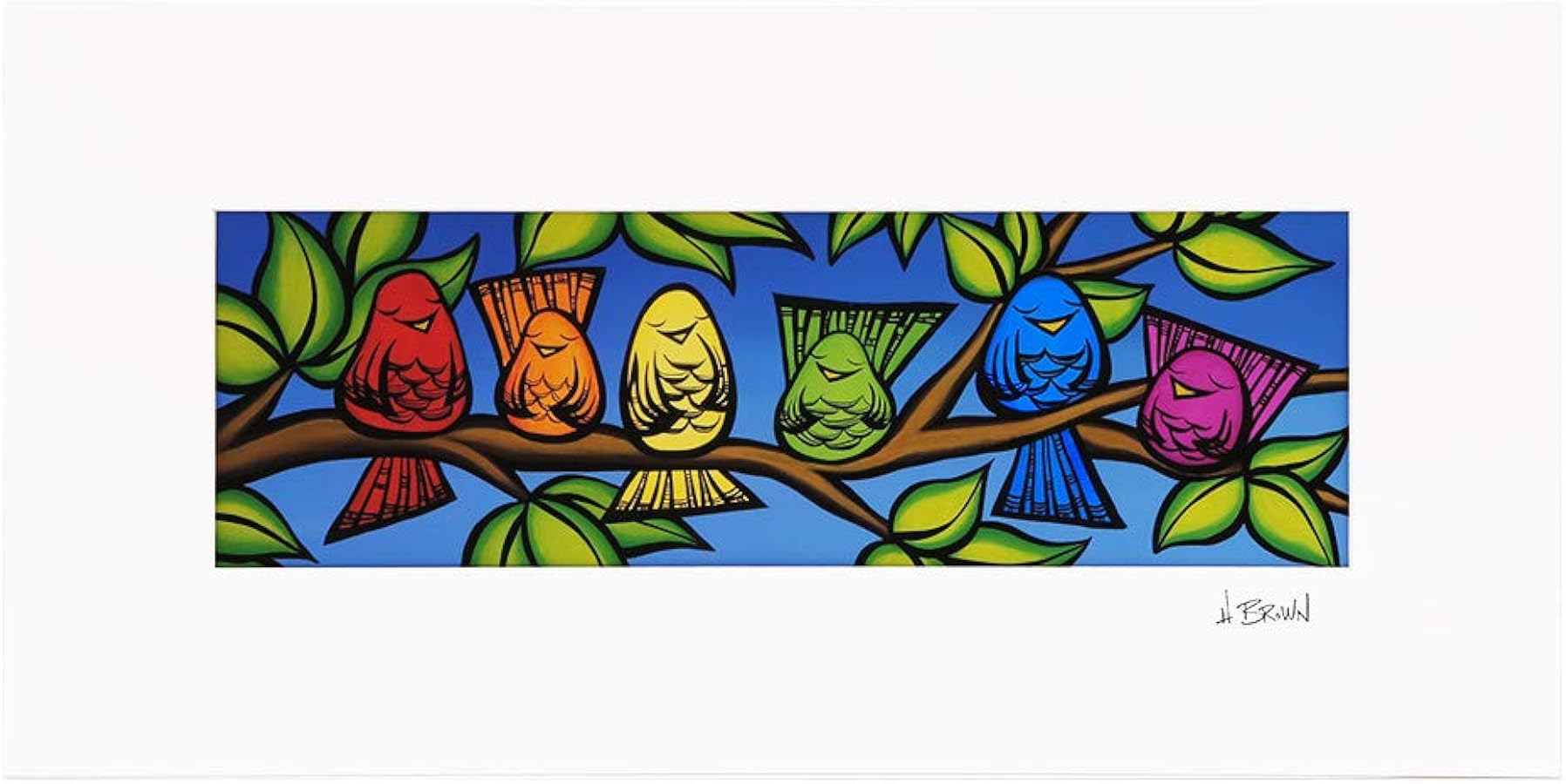 heatherbrownプリント絵画RainbowSurf