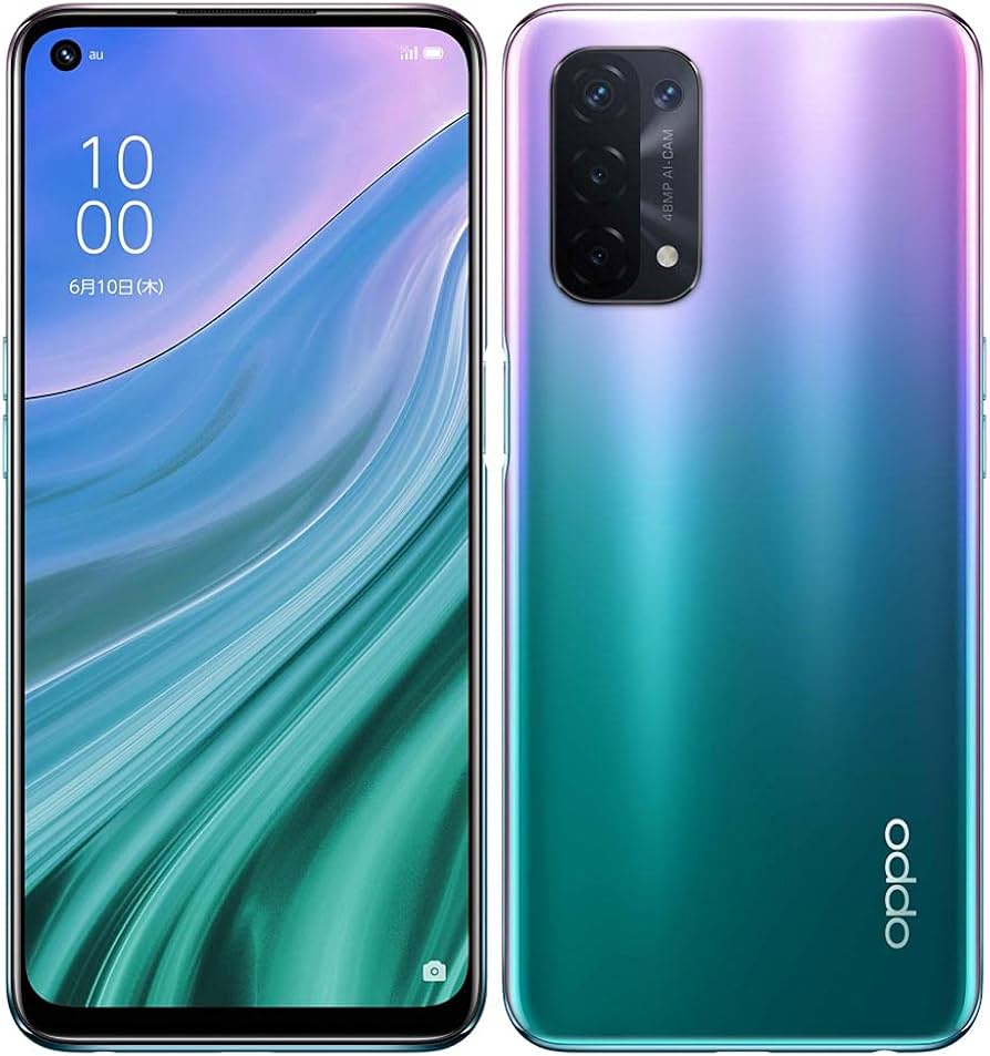 Amazon | OPPO A54 5G OPG02 ファンタスティックパープル au版 SIM