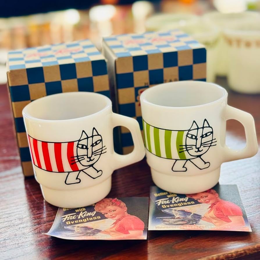 Amazon.co.jp: ファイヤーキング マグカップペア マイキー柄 Fire-King