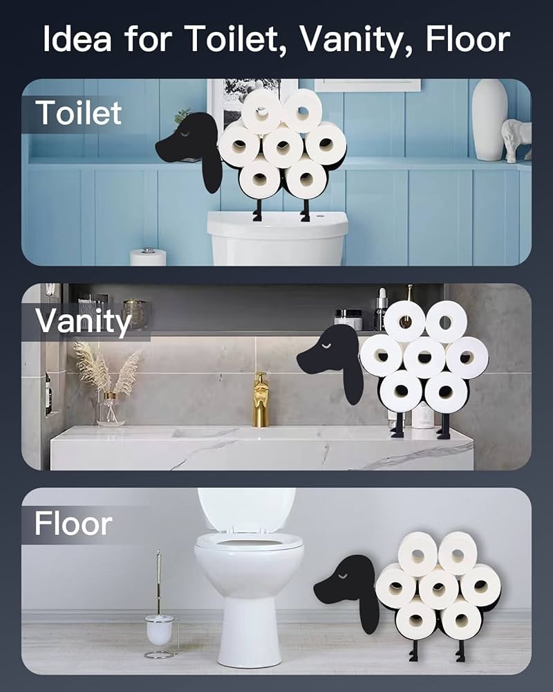 Amazon.co.jp: Gojoamoy ダックスフンド トイレットペーパー収納