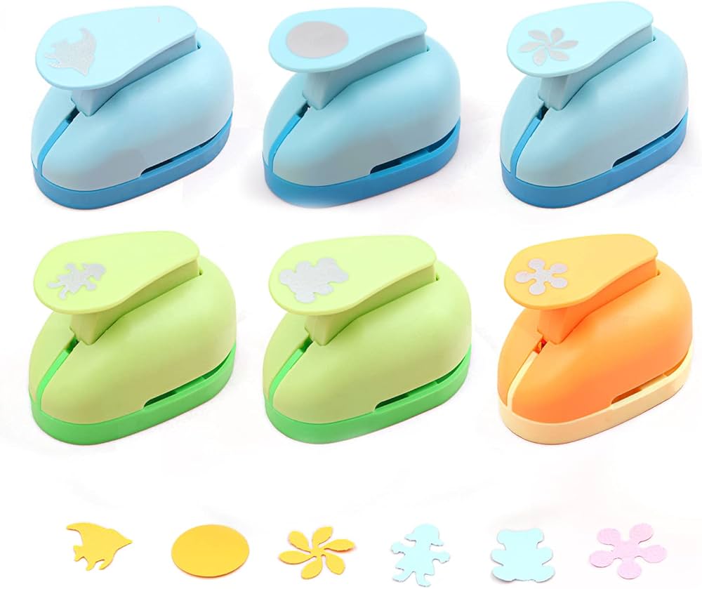 Amazon.co.jp: クラフトパンチ 6個 穴あけパンチ 型抜き クラフト 穴