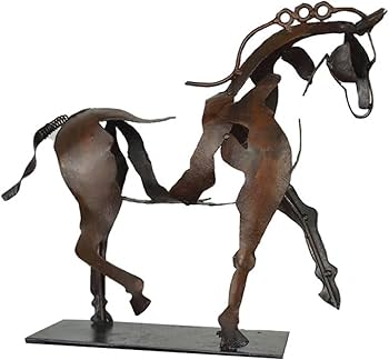 Amazon.co.jp: 装飾像馬メタル立体透かしアドニス馬彫刻メタル