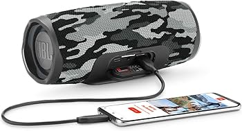 Amazon.com: JBL Charge 4 Portable Bluetooth Speaker (Black/White