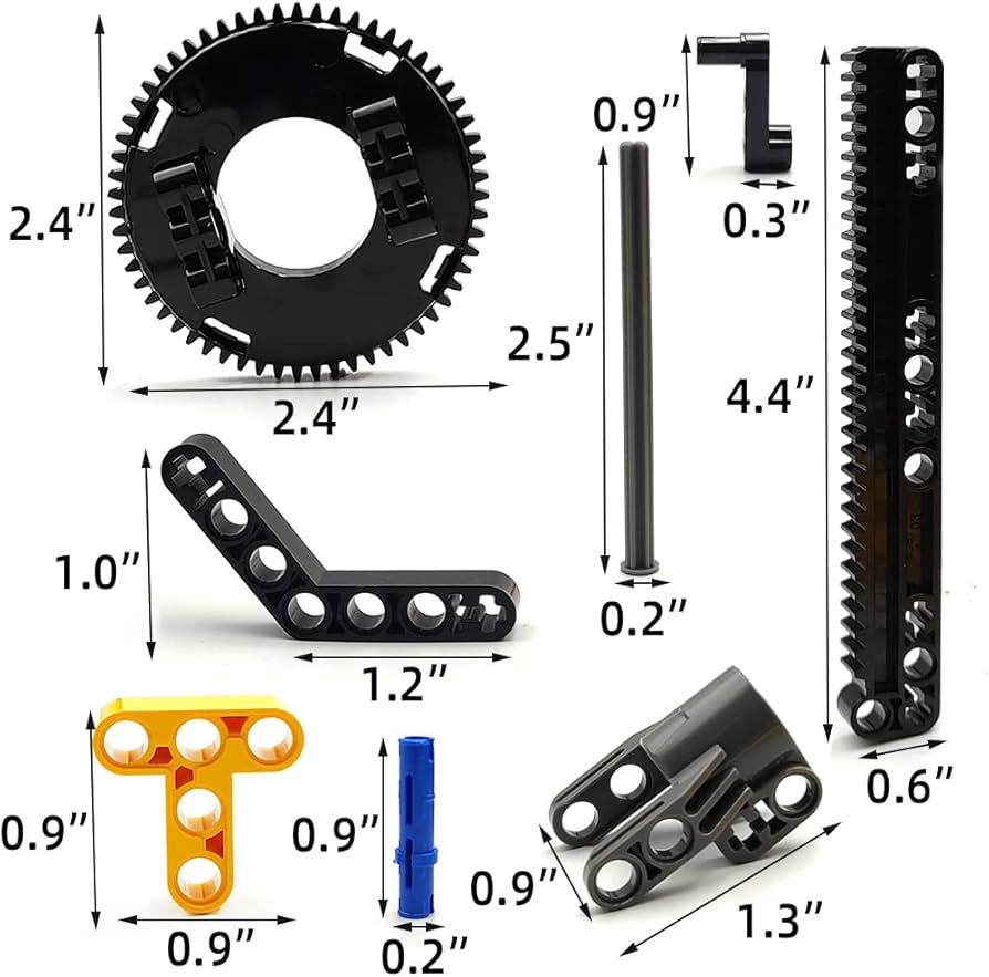 Amazon.com: ZHX Technical Parts Beams Axles Connectors Bricks Sets