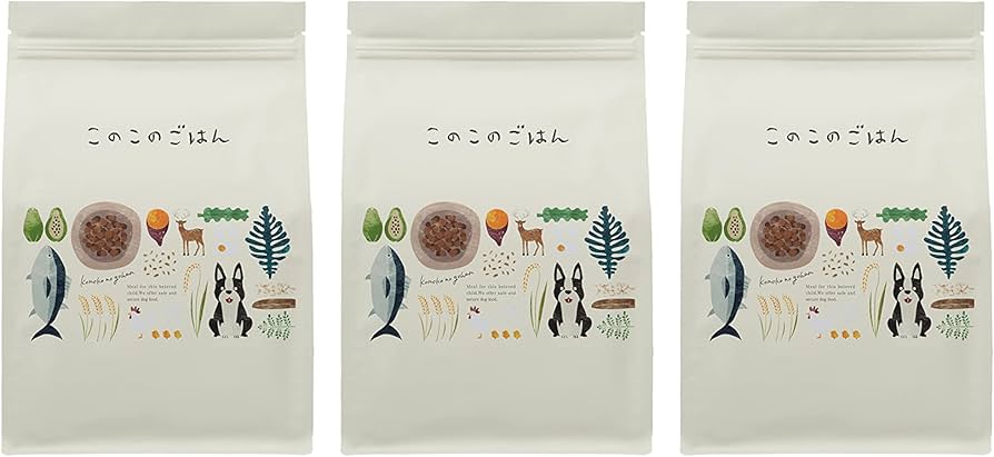 コノコトトモニ このこのごはん1kg×3袋ドッグフード 全犬種