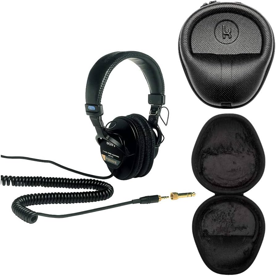 Sony MDR7506 Professional Large Diaphragm Headphone with Knox Gear