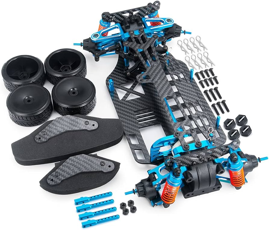 Amazon.co.jp: RCHUBAM メタルカーボンシャーシフレームキット 1/10