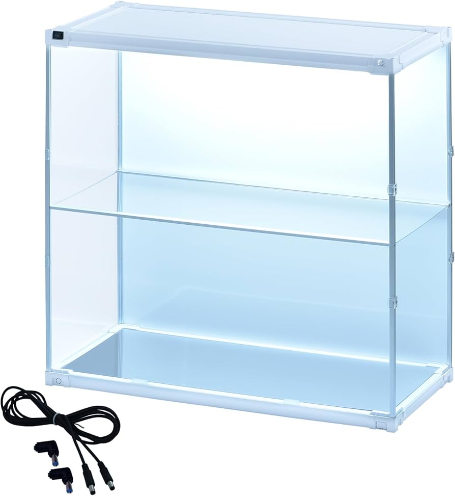 Amazon | J-STAGE ワイド スーパーハイタイプ フィギュアケース 棚 led