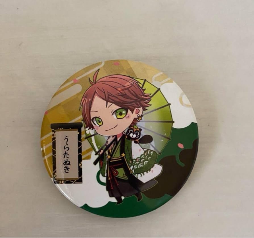 浦島坂田船 春ツアー 2020 うらたぬき 花や花 等身 缶バッジ 浦島坂田