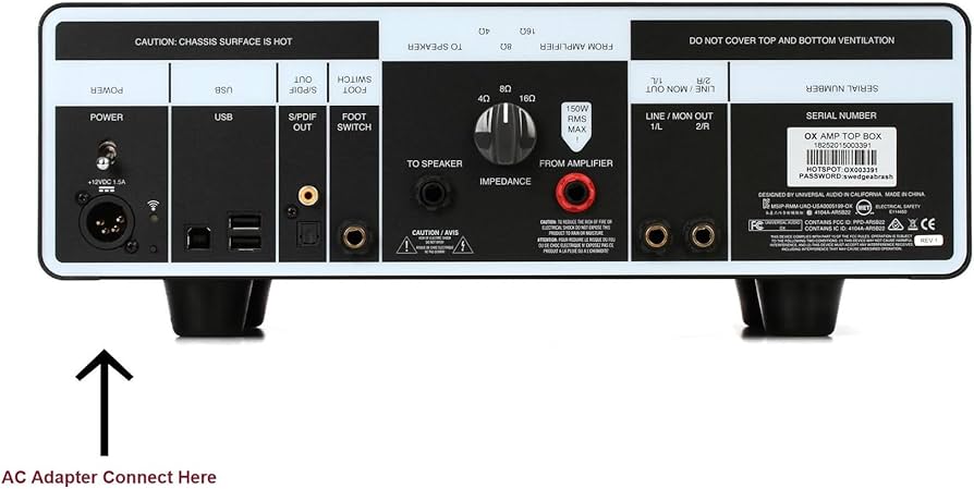 Universal Audio OX Stomp +電源アダプタ Universal Audio OX Stomp +