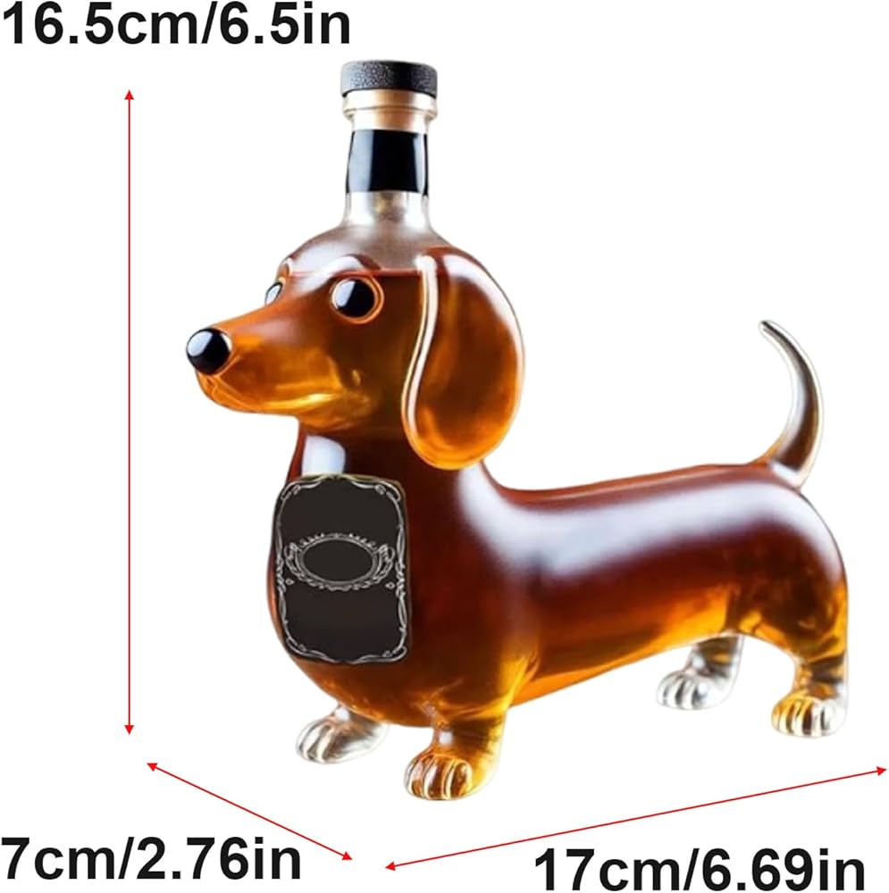 Amazon.co.jp: ウイスキーボトル、ダックスフント型リキュール
