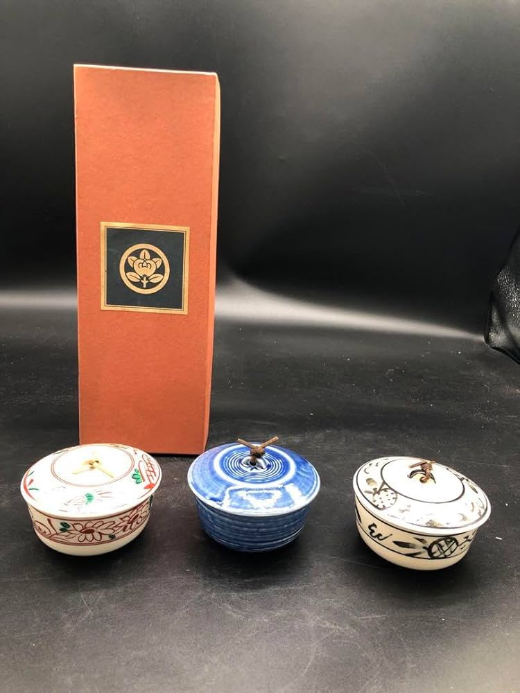 昭和レトロ、吉備焼き蓋物 蓋付き切立ち湯呑み - 陶古窯ONLINE SHOP