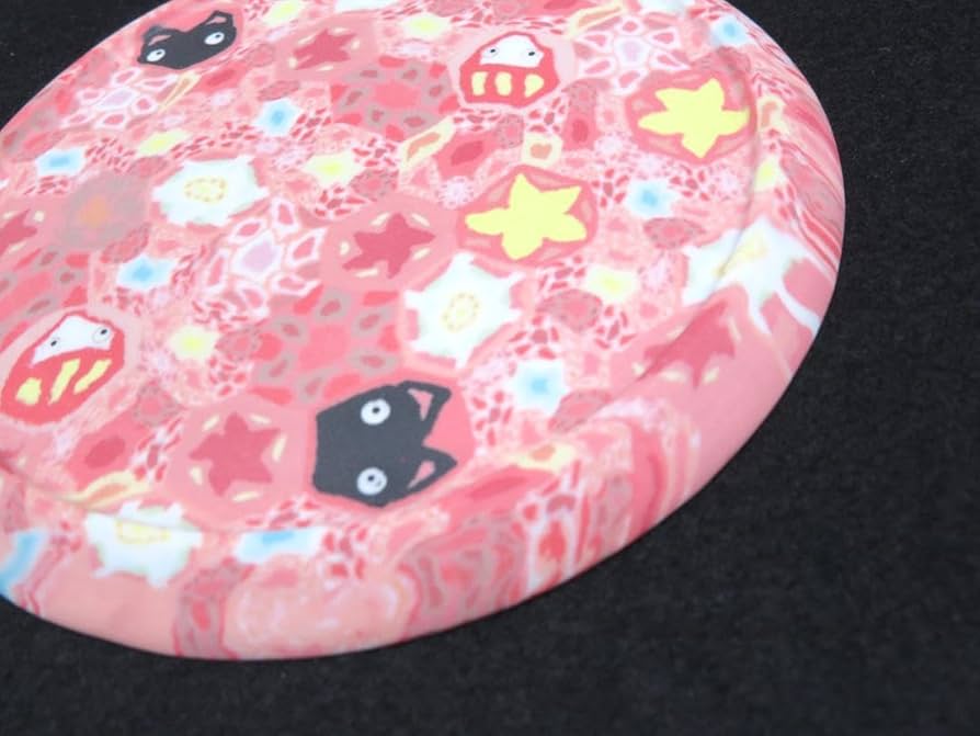 小林佐和子練込小皿だるまと猫現代アートアンティーク