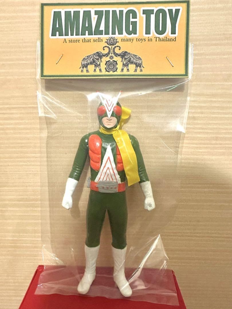 昭和 未開封 無版権パチソフビ 仮面ライダーV3 ジャンボーグa