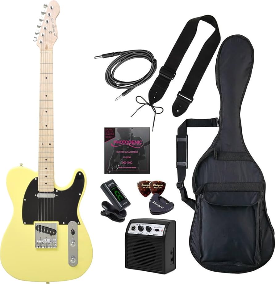 Photogenic エレキギター イエロー エレキギター ストラトキャスター