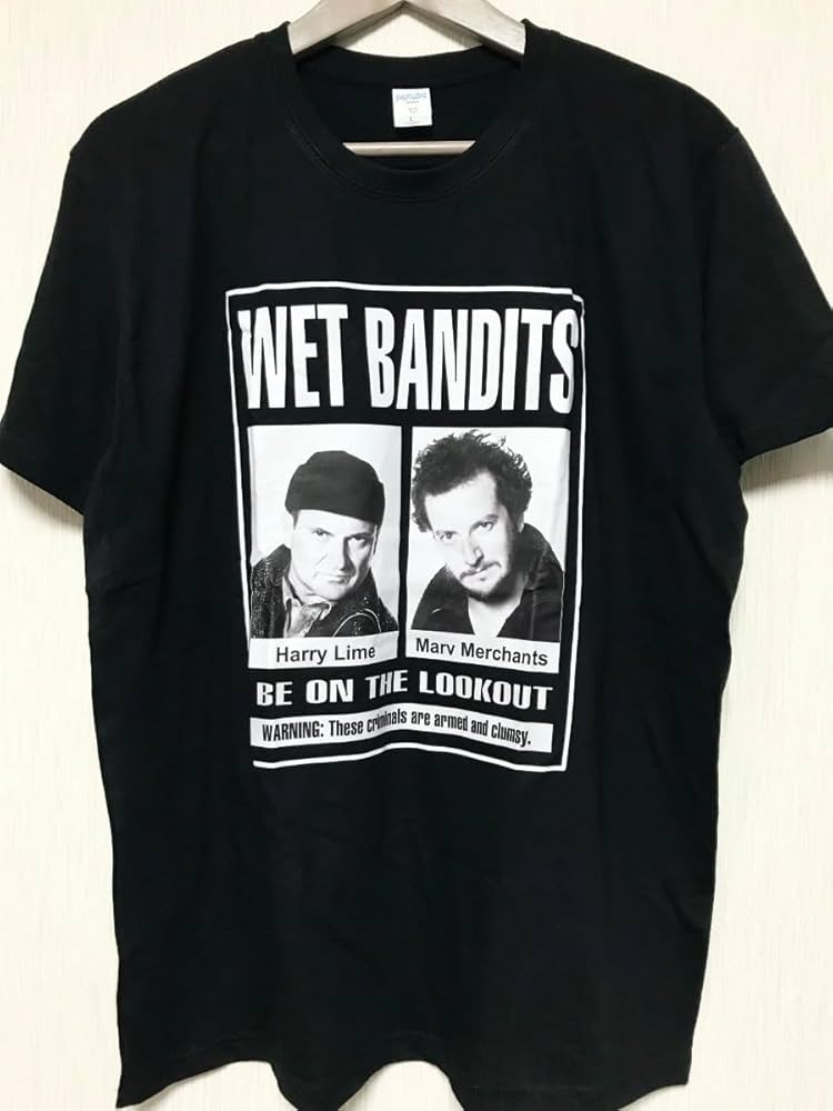 Amazon.co.jp: Home Alone Tシャツ ホームアローン ブラック 泥棒