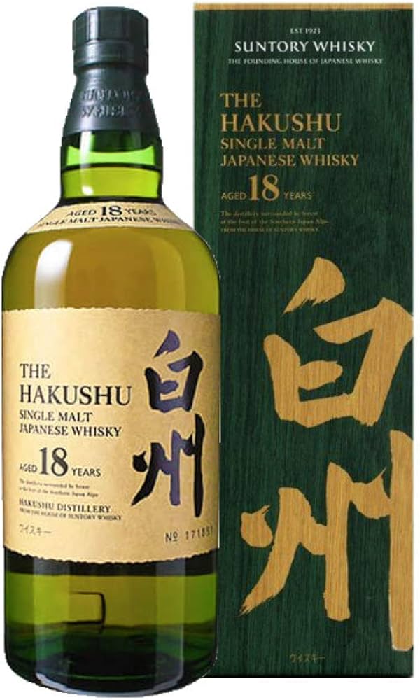Amazon.co.jp: Hakushu 18 Years 43% 700ml [New Boxed] : Food