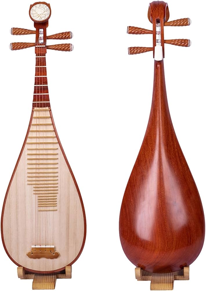 Amazon | MUYIYANG 紅木 琵琶 中国民族楽器 紅花梨木 パドゥーク