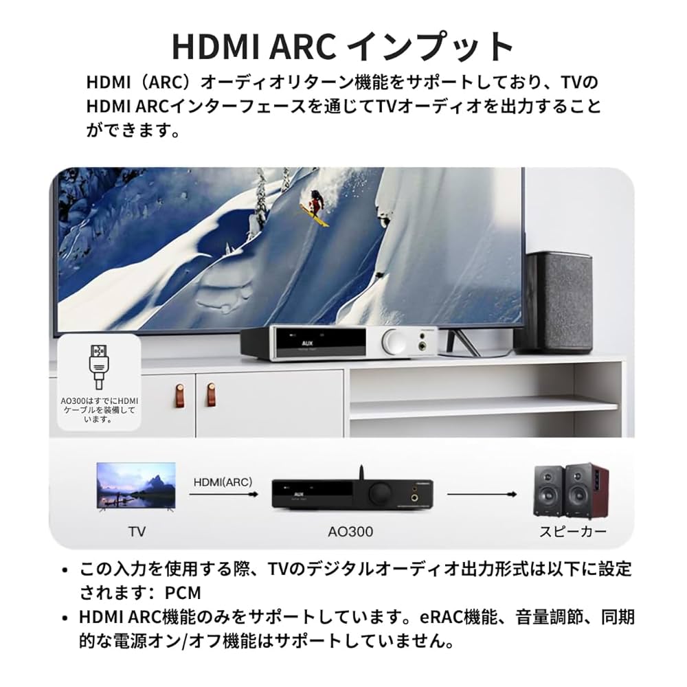 SMSL AO300/オールインワンDAC&スピーカーアンプ ヘッドホンアンプ