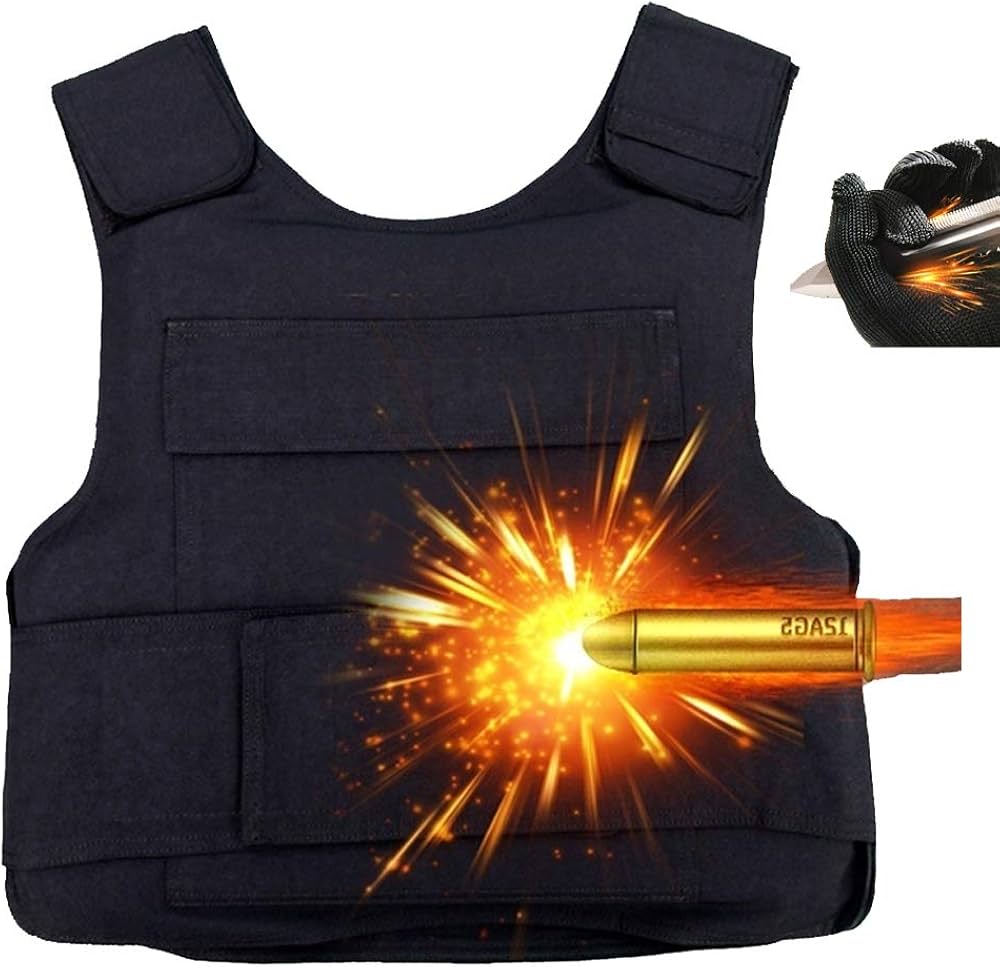 Amazon.co.jp: 32層Kevlar防弾チョッキボディアーマー防爆自己防衛軍事