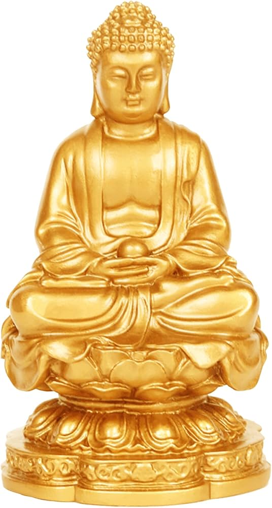 Amazon｜釈迦如来 仏像 如来像 座像 オブジェ 厄除け 開運 風水 縁起物