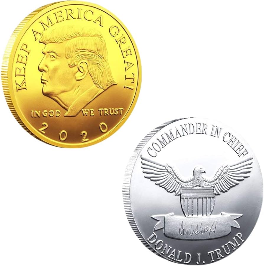 Amazon.co.jp: 4パックトランプ記念コイン限定版2020記念ノベルティ