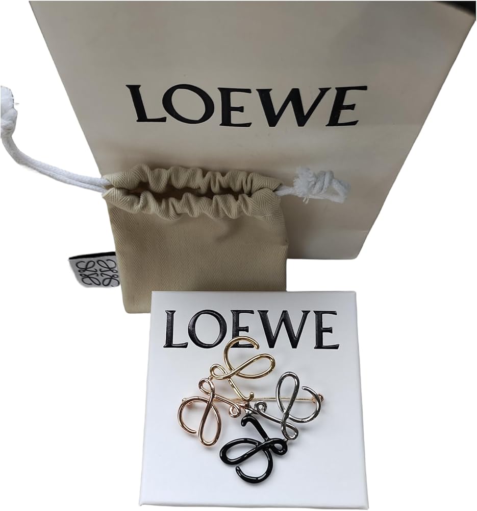 新品LOEWE ロエベアナグラムブローチマルチカラー
