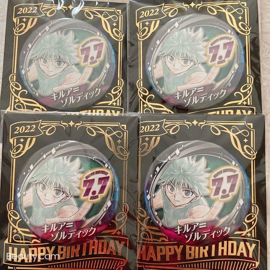 ハンターハンター キルア バースデー缶バッジ 142個 HUNTER×HUNTER