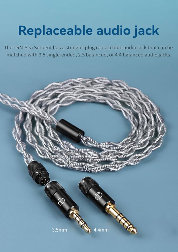 Amazon | TRN SeaSerpent リケーブル 2Pin イヤホンケーブル 3.5 4.4