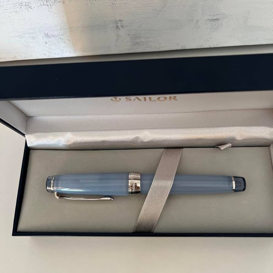 銀山スノーグレー万年筆ズーム