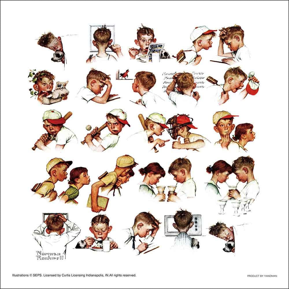 ノーマンロックウェル 夢みるころ ジグソーパズル 38×38cm 506ピース