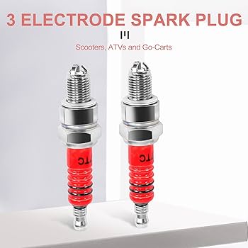 Amazon | 2個入りレーシング3電極点火プラグA7tc、50cc 110cc 125cc